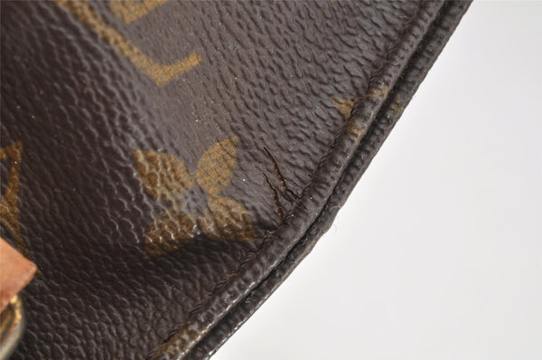 Authentic Louis Vuitton Monogram Cartouchiere MM M51253 Shoulder Cross Bag 4130I