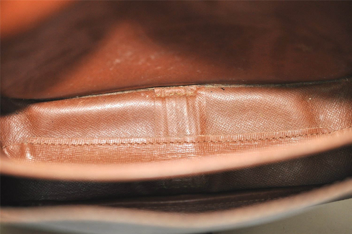 Authentic Louis Vuitton Monogram Cartouchiere MM M51253 Shoulder Cross Bag 4130I