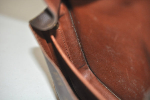 Authentic Louis Vuitton Monogram Cartouchiere MM M51253 Shoulder Cross Bag 4130I