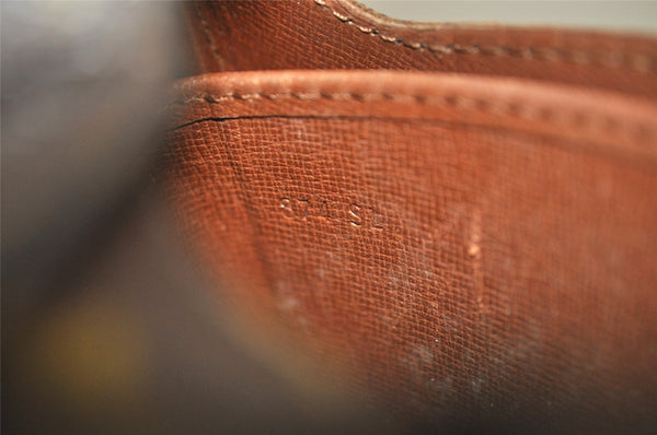 Authentic Louis Vuitton Monogram Cartouchiere MM M51253 Shoulder Cross Bag 4130I