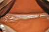 Authentic Burberrys Vintage Nova Check Canvas Leather Hand Bag Brown Beige 4131K