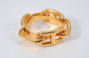 Authentic HERMES Scarf Ring Chaine d'Ancre Chain Design Gold Tone 4132K