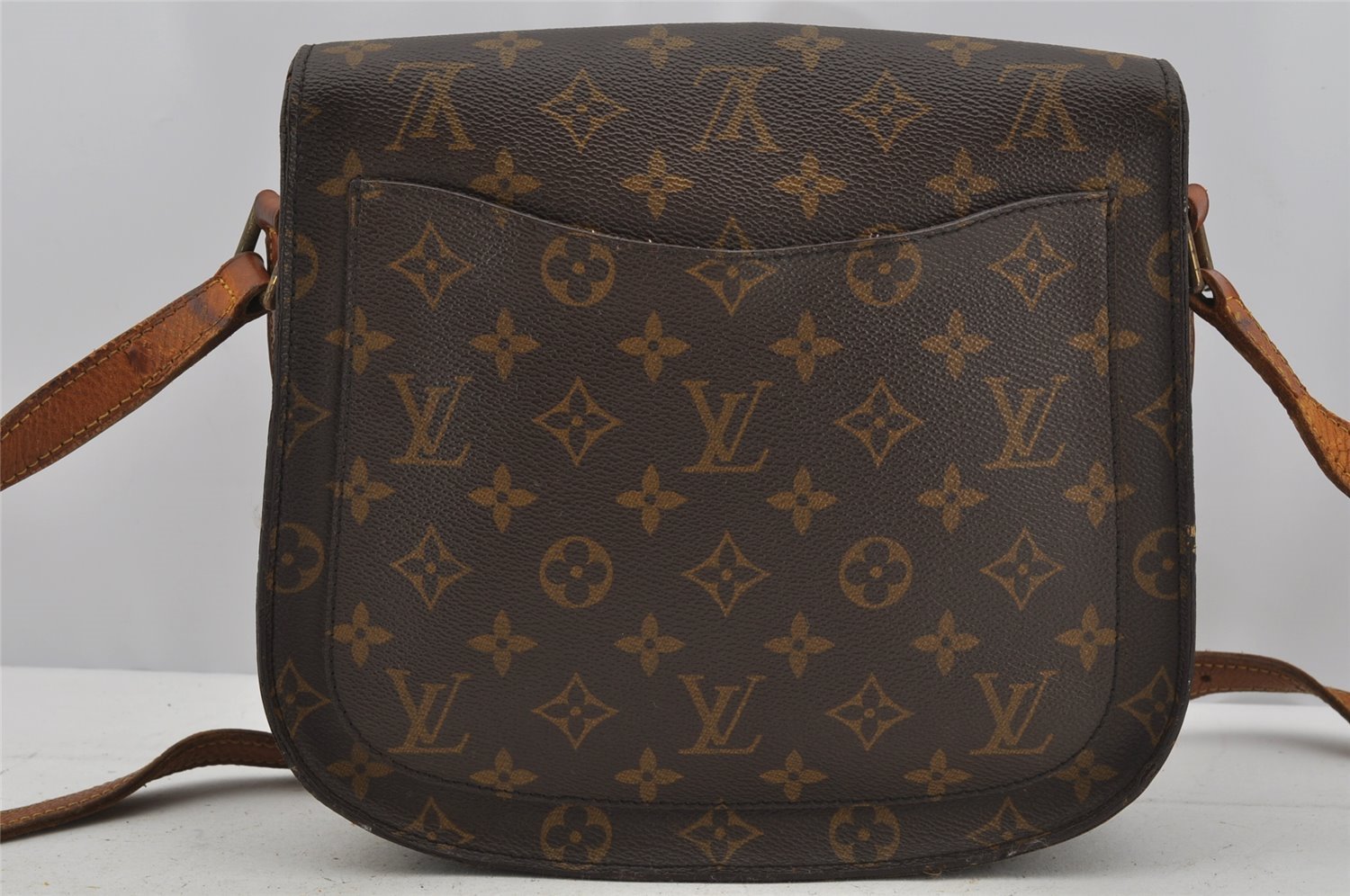 Authentic Louis Vuitton Monogram Saint Cloud GM M51242 Shoulder Cross Bag 4133J