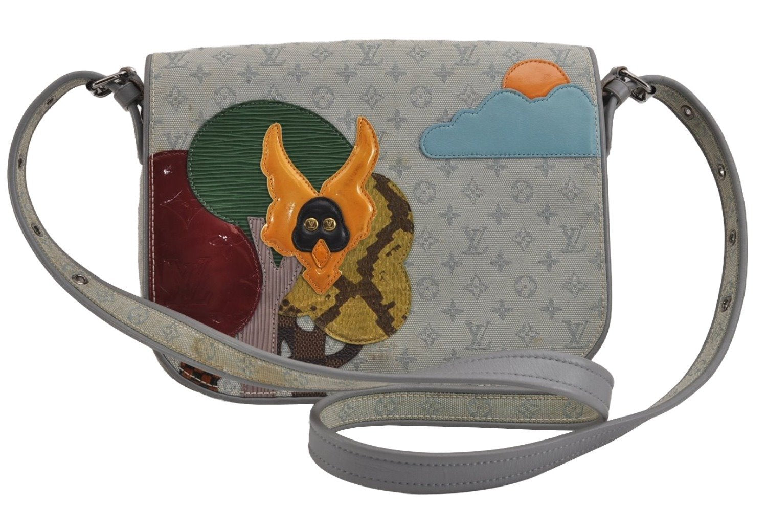 Auth Louis Vuitton Monogram Conte De Fees Musette Shoulder Bag M92279 Gray 4134J