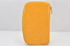Authentic Louis Vuitton Epi Agenda Geode Purse Travel Case M63879 Yellow 4134K
