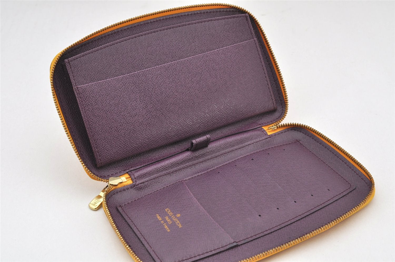 Authentic Louis Vuitton Epi Agenda Geode Purse Travel Case M63879 Yellow 4134K