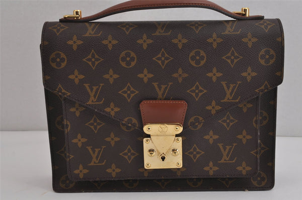 Authentic Louis Vuitton Monogram Monceau 2Way Shoulder Hand Bag M51185 LV 4135J