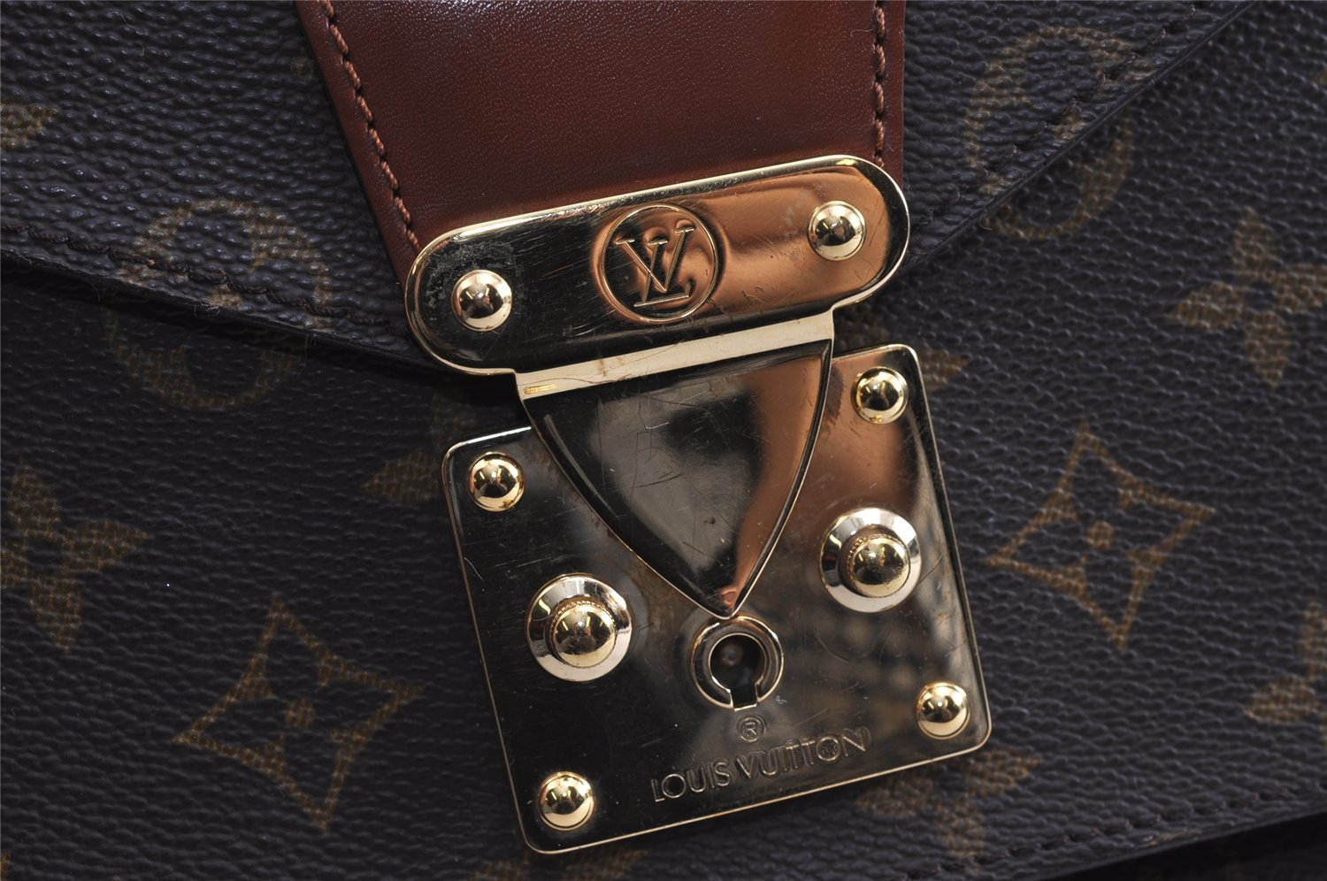 Authentic Louis Vuitton Monogram Monceau 2Way Shoulder Hand Bag M51185 LV 4135J