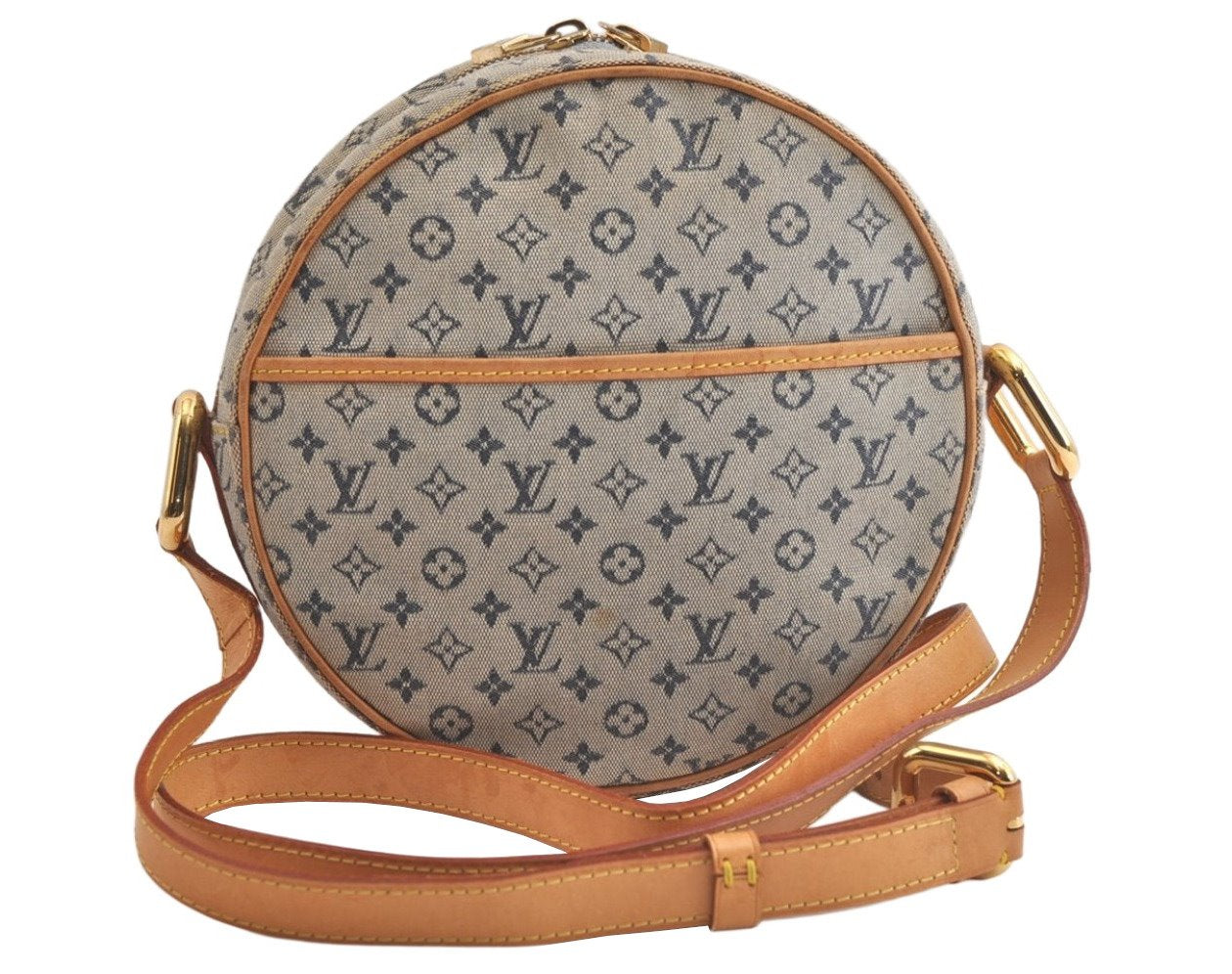 Auth Louis Vuitton Monogram Mini Jeanne GM Shoulder Cross Bag M92000 Blue 4135K