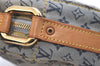 Auth Louis Vuitton Monogram Mini Jeanne GM Shoulder Cross Bag M92000 Blue 4135K