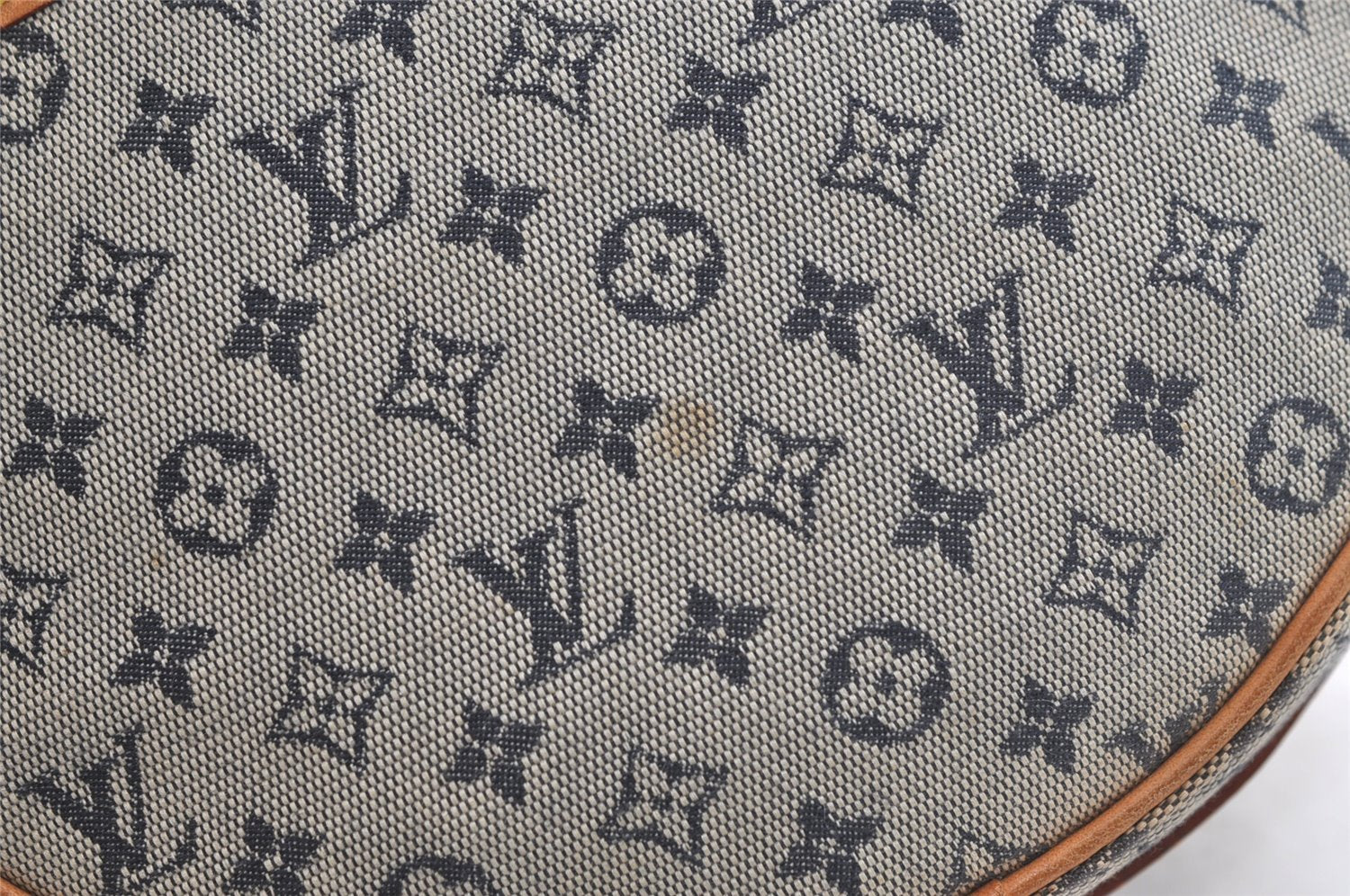 Auth Louis Vuitton Monogram Mini Jeanne GM Shoulder Cross Bag M92000 Blue 4135K