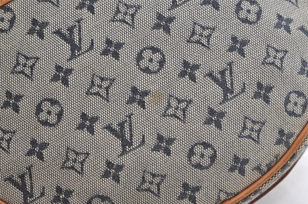 Auth Louis Vuitton Monogram Mini Jeanne GM Shoulder Cross Bag M92000 Blue 4135K