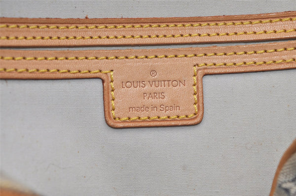 Auth Louis Vuitton Monogram Mini Jeanne GM Shoulder Cross Bag M92000 Blue 4135K