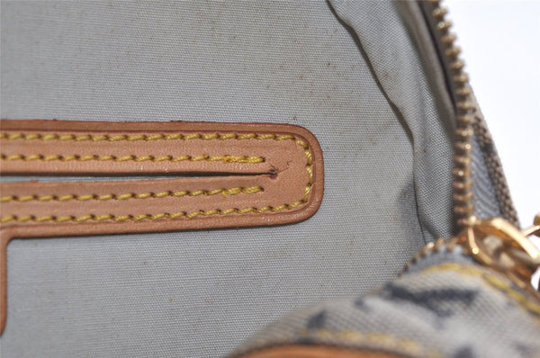 Auth Louis Vuitton Monogram Mini Jeanne GM Shoulder Cross Bag M92000 Blue 4135K