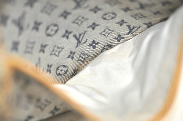 Auth Louis Vuitton Monogram Mini Jeanne GM Shoulder Cross Bag M92000 Blue 4135K