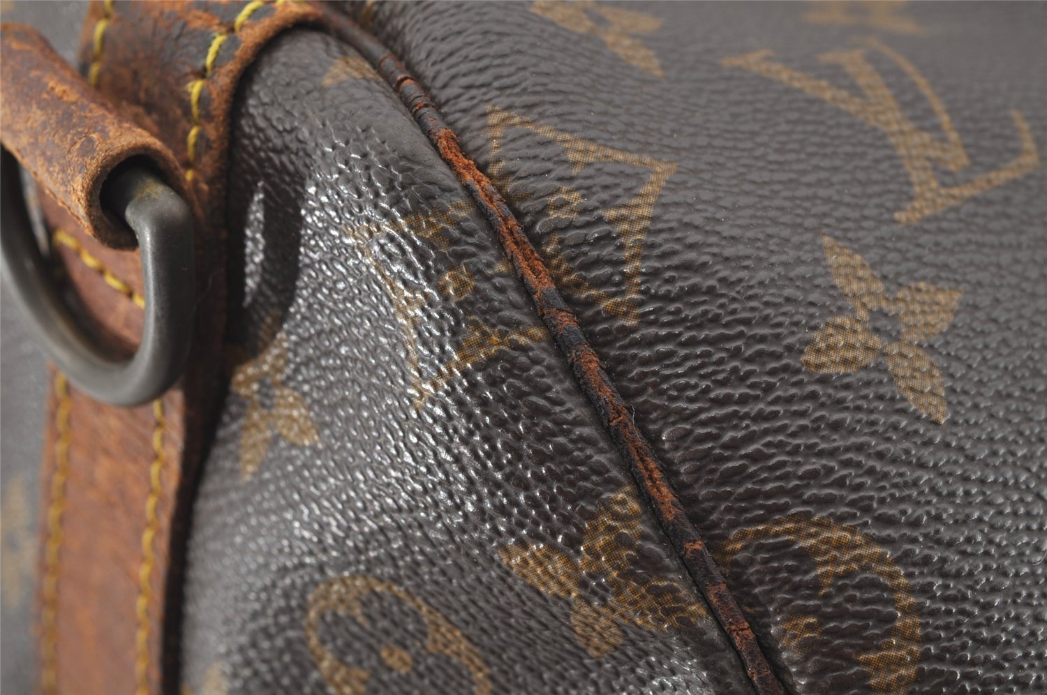 Authentic Louis Vuitton Monogram Keepall Bandouliere 55 M41414 Boston Bag 4136I