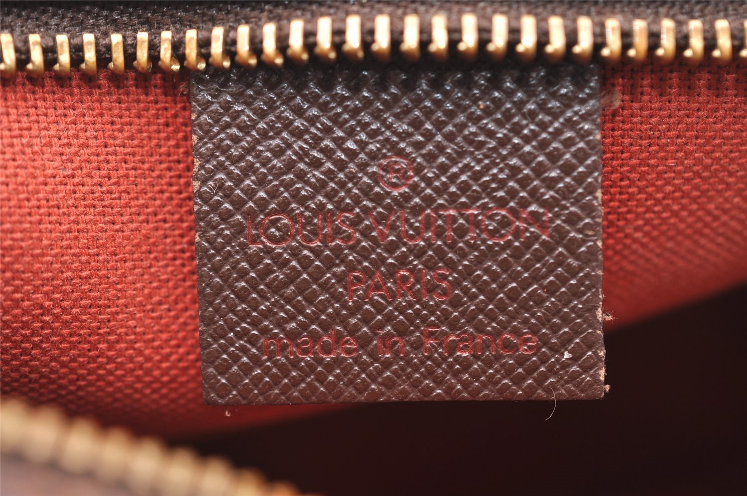 Authentic Louis Vuitton Damier Trousse Makeup Hand Bag Pouch N51982 Junk 4137I