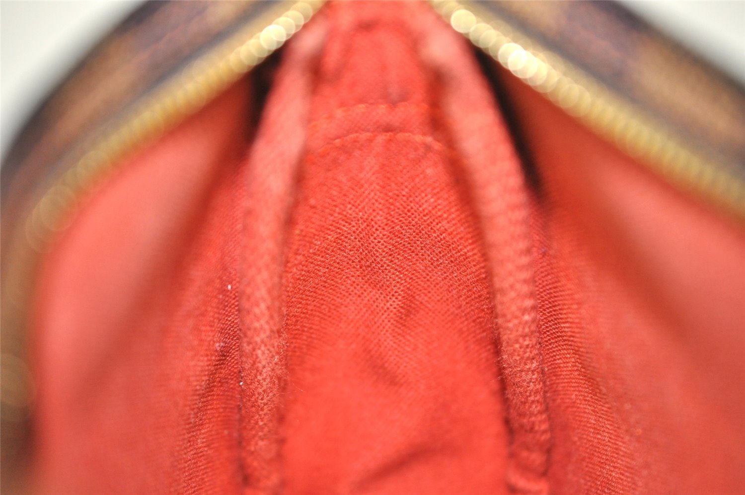 Authentic Louis Vuitton Damier Trousse Makeup Hand Bag Pouch N51982 Junk 4137I