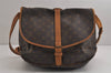 Authentic Louis Vuitton Monogram Saumur 35 Shoulder Cross Bag M42254 LV 4137J