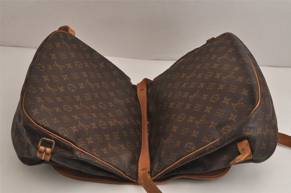 Authentic Louis Vuitton Monogram Saumur 35 Shoulder Cross Bag M42254 LV 4137J