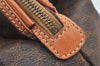 Authentic CELINE Macadam Blason Pattern Pouch Purse PVC Leather Brown 4137K