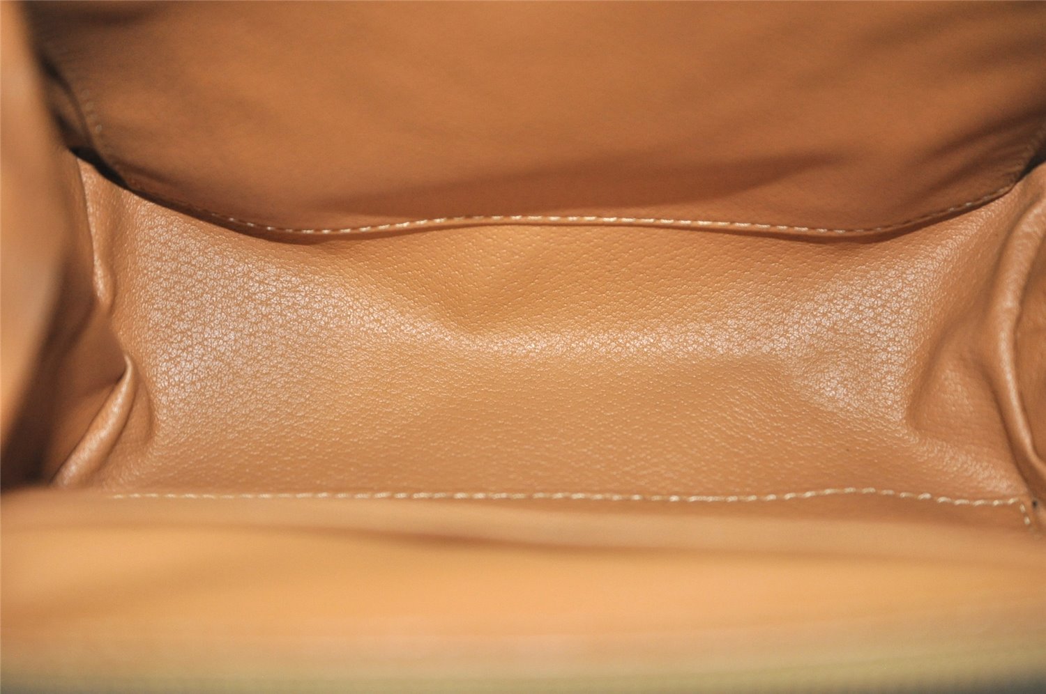 Authentic CELINE Macadam Blason Pattern Pouch Purse PVC Leather Brown 4137K