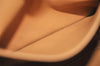 Authentic CELINE Macadam Blason Pattern Pouch Purse PVC Leather Brown 4137K