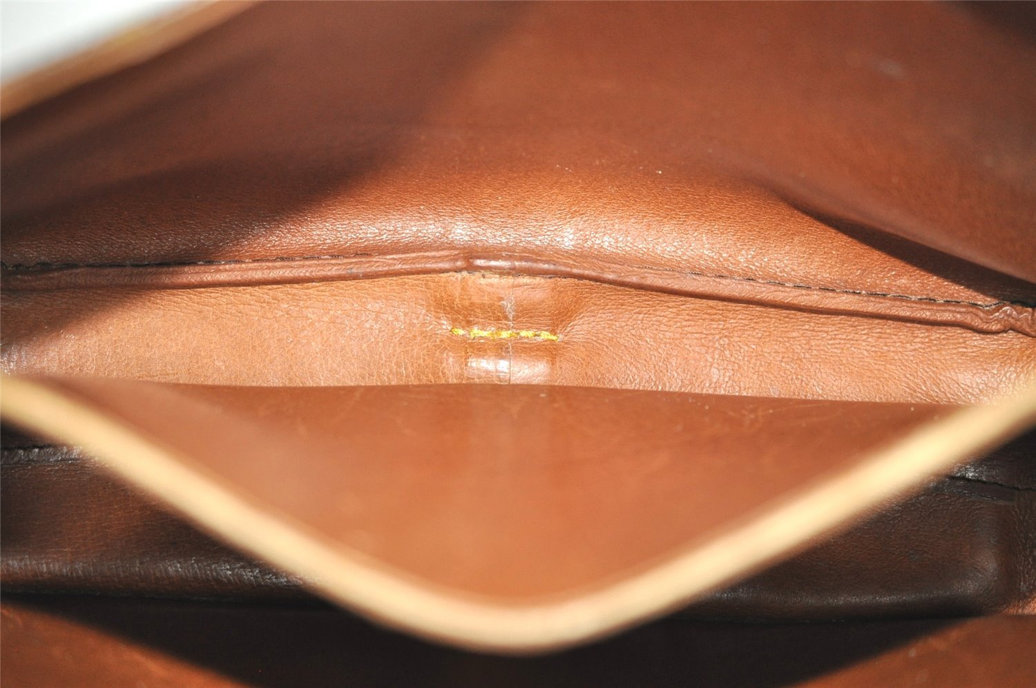 Authentic Louis Vuitton Monogram Cartouchiere GM Shoulder Bag Old Model 4138I