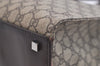 Authentic GUCCI Vintage Hand Tote Bag GG PVC Leather 91249 Brown 4139K