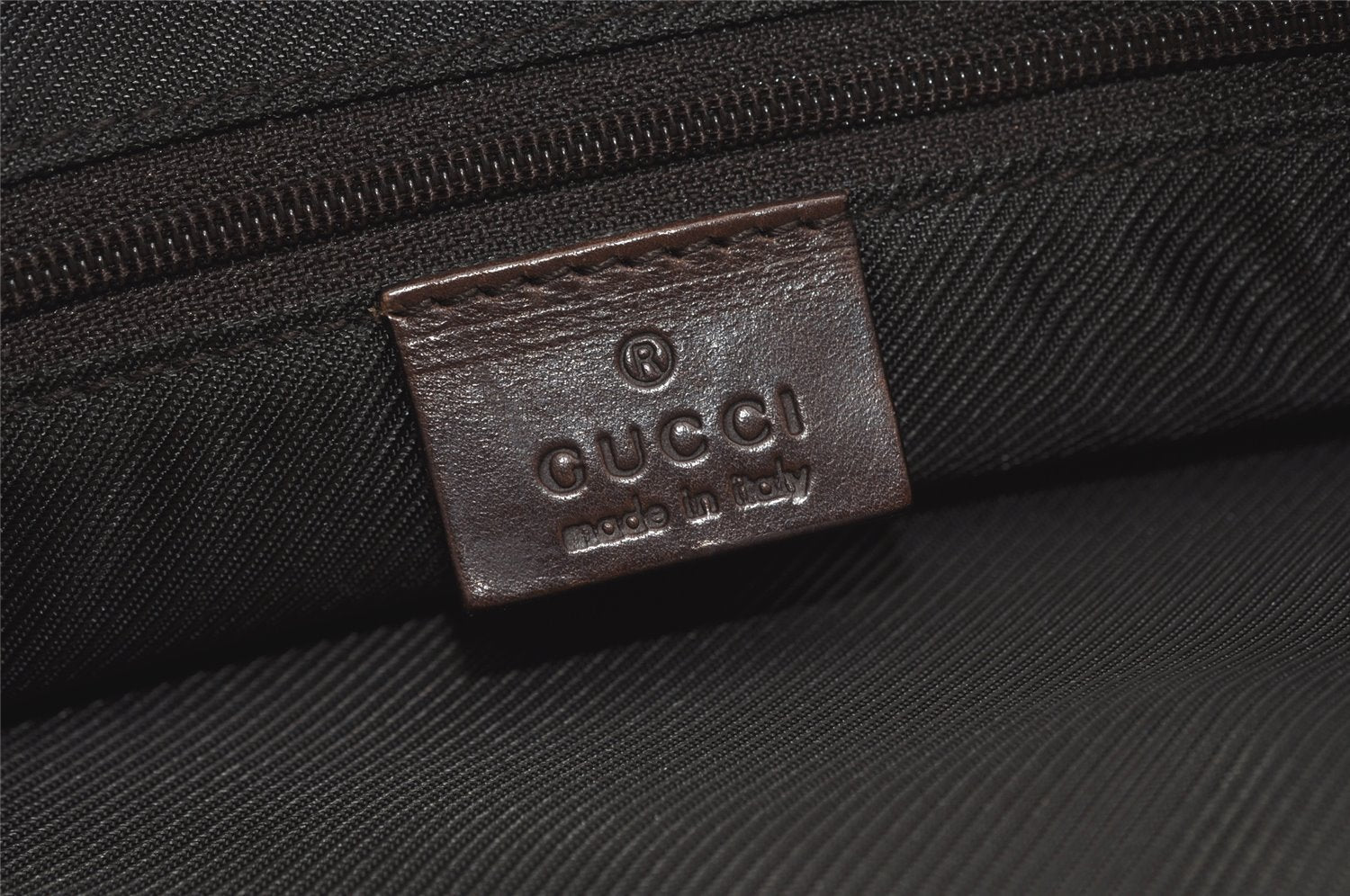 Authentic GUCCI Vintage Hand Tote Bag GG PVC Leather 91249 Brown 4139K