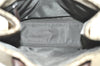 Authentic GUCCI Vintage Hand Tote Bag GG PVC Leather 91249 Brown 4139K