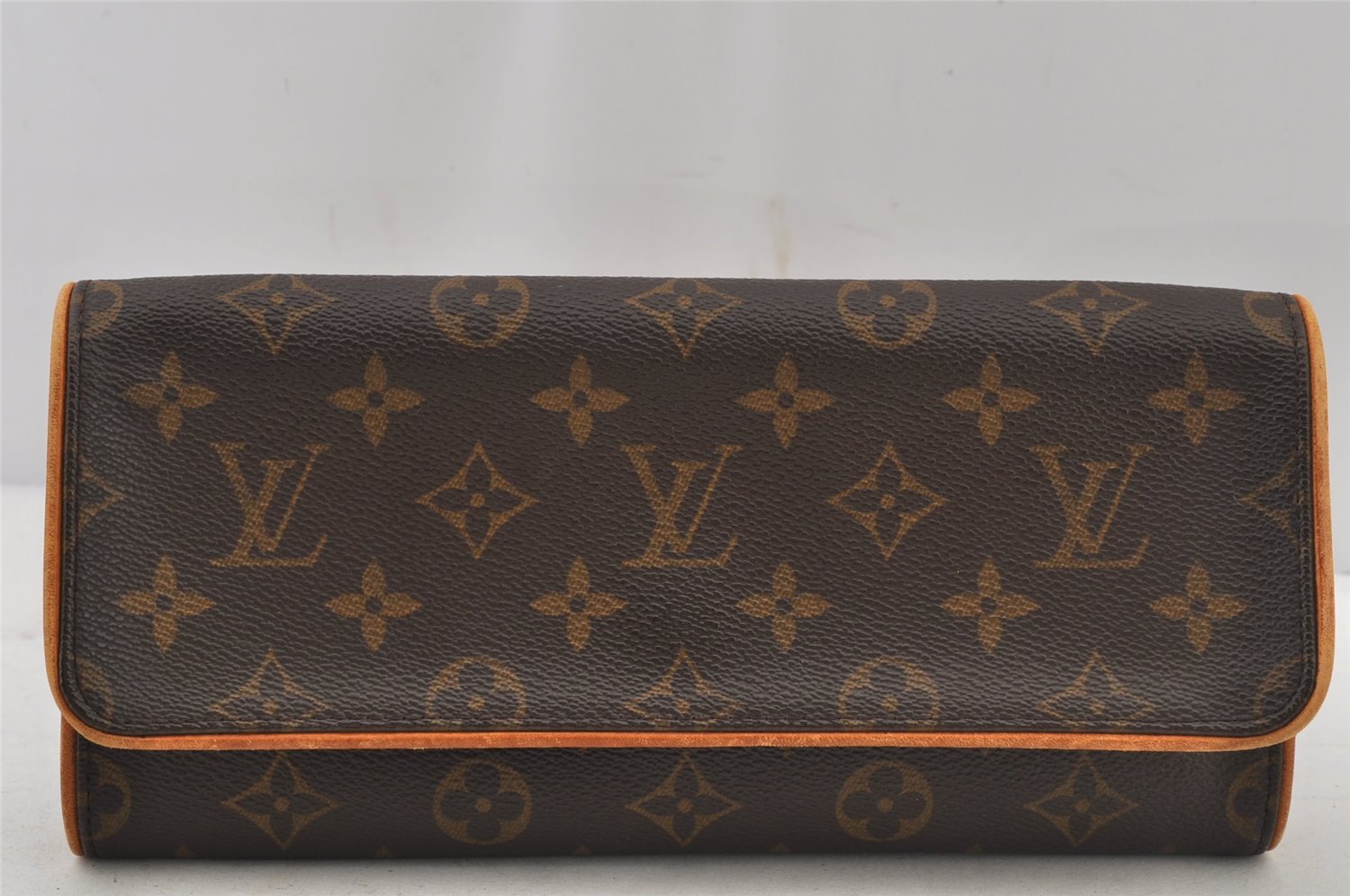 Authentic Louis Vuitton Monogram Pochette Twin GM Shoulder Bag M51852 LV 4140J