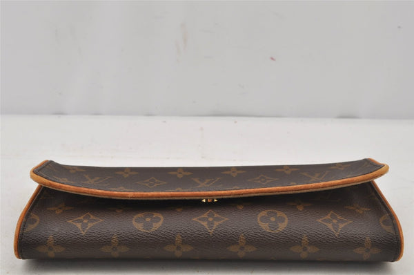Authentic Louis Vuitton Monogram Pochette Twin GM Shoulder Bag M51852 LV 4140J