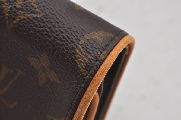 Authentic Louis Vuitton Monogram Pochette Twin GM Shoulder Bag M51852 LV 4140J