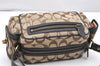 Authentic COACH Signature Shoulder Hand Bag Canvas Leather 40722 Brown 4141K
