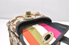 Authentic COACH Signature Shoulder Hand Bag Canvas Leather 40722 Brown 4141K