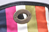 Authentic COACH Signature Shoulder Hand Bag Canvas Leather 40722 Brown 4141K