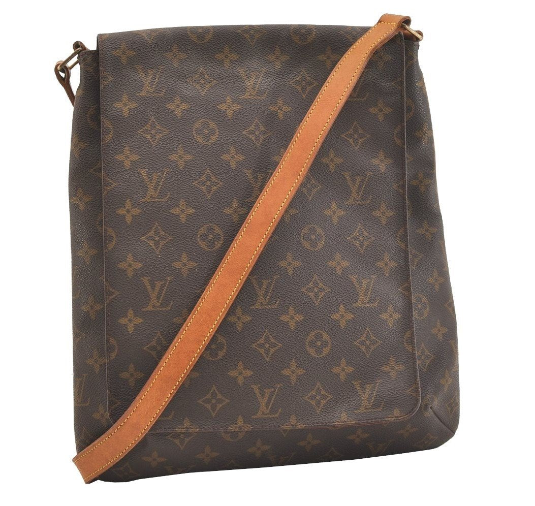Authentic Louis Vuitton Monogram Musette Shoulder Cross Body Bag M51256 LV 4142J