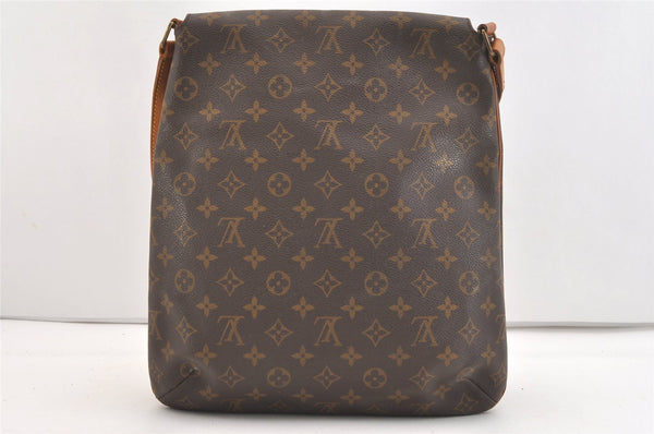 Authentic Louis Vuitton Monogram Musette Shoulder Cross Body Bag M51256 LV 4142J