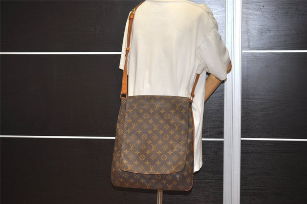 Authentic Louis Vuitton Monogram Musette Shoulder Cross Body Bag M51256 LV 4142J