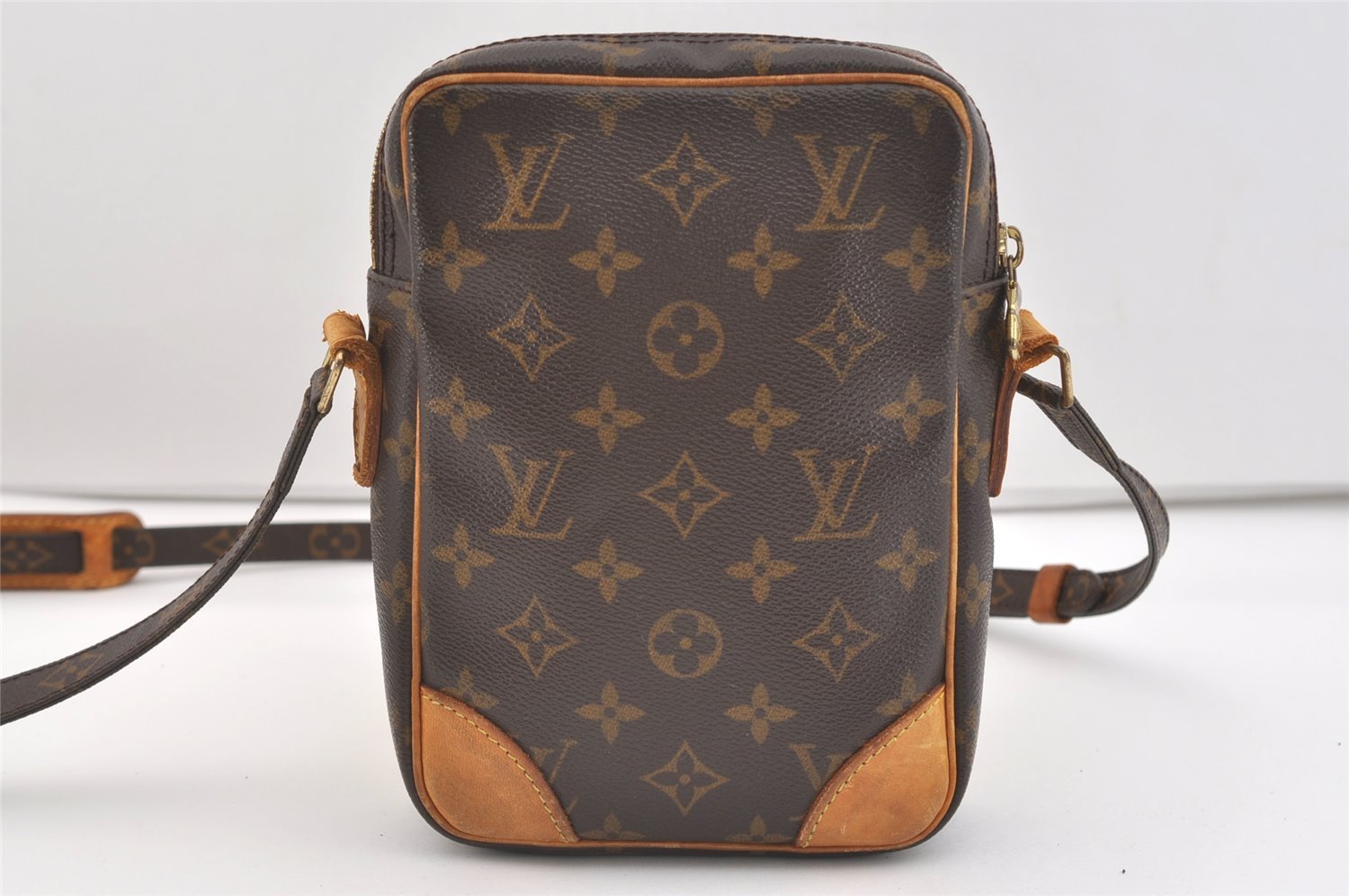 Authentic Louis Vuitton Monogram Danube Shoulder Cross Body Bag M45266 LV 4143J