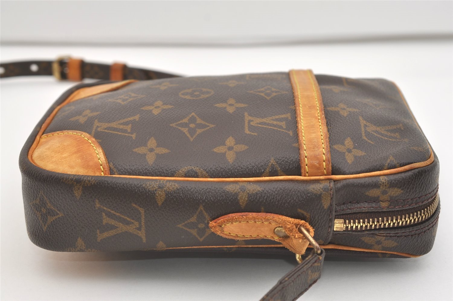 Authentic Louis Vuitton Monogram Danube Shoulder Cross Body Bag M45266 LV 4143J