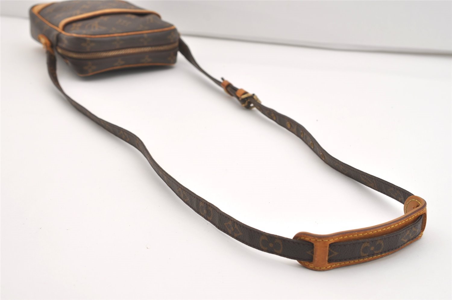 Authentic Louis Vuitton Monogram Danube Shoulder Cross Body Bag M45266 LV 4143J