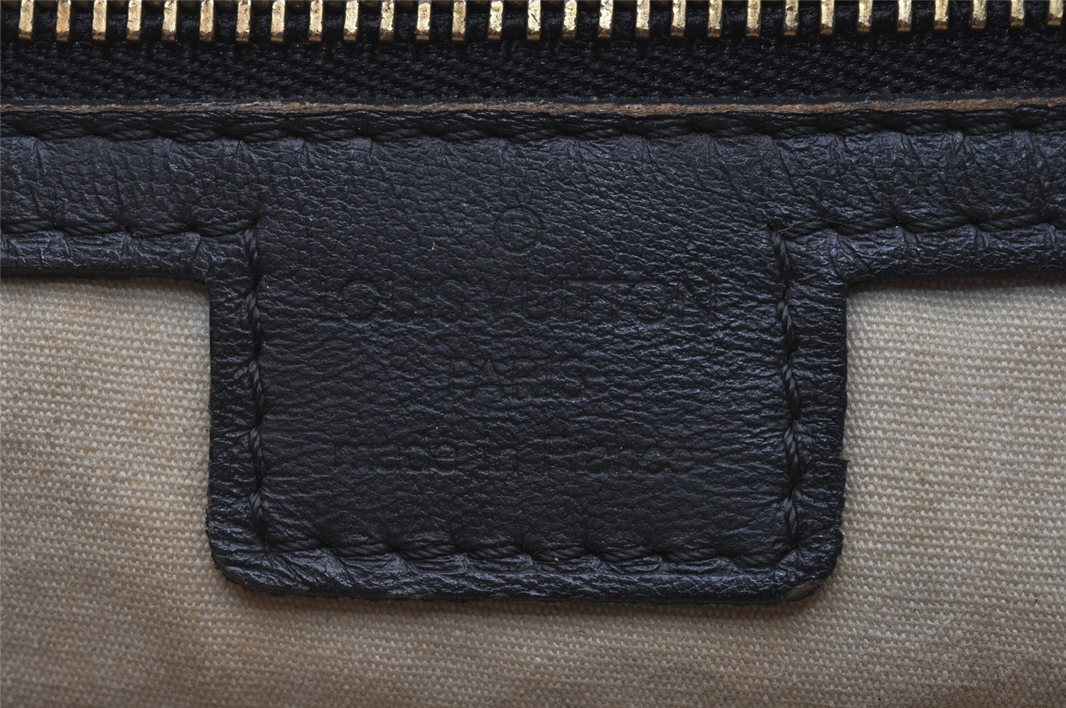 Authentic Louis Vuitton Monogram Mini Josephine GM Hand Bag Blue M92211 LV 4144I