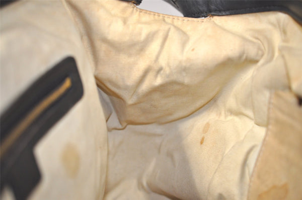 Authentic Louis Vuitton Monogram Mini Josephine GM Hand Bag Blue M92211 LV 4144I