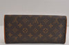 Authentic Louis Vuitton Monogram Pochette Twin GM Shoulder Bag M51852 LV 4144J