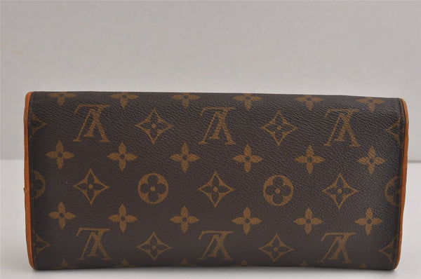 Authentic Louis Vuitton Monogram Pochette Twin GM Shoulder Bag M51852 LV 4144J
