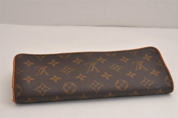 Authentic Louis Vuitton Monogram Pochette Twin GM Shoulder Bag M51852 LV 4144J