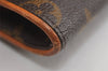 Authentic Louis Vuitton Monogram Pochette Twin GM Shoulder Bag M51852 LV 4144J