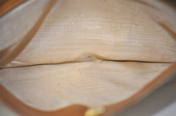 Authentic GUCCI Micro GG PVC Leather Shoulder Cross Body Bag Brown Junk 4145I